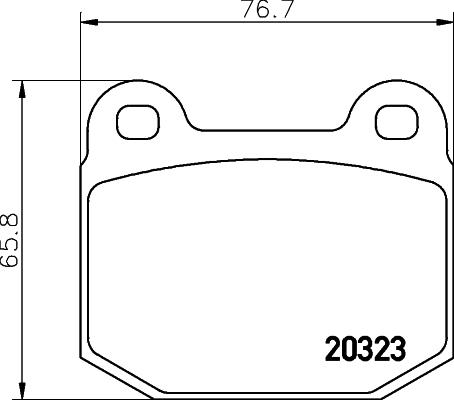 Cobreq N-222 - Bremsbelagsatz, Scheibenbremse alexcarstop-ersatzteile.com