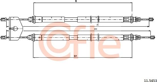 Cofle 11.5453 - Seilzug, Feststellbremse alexcarstop-ersatzteile.com