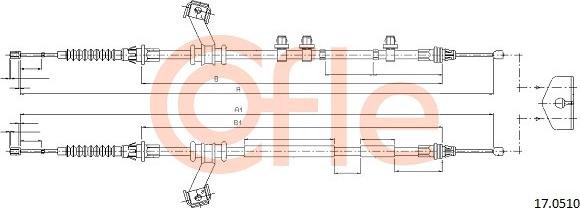 Cofle 17.0510 - Seilzug, Feststellbremse alexcarstop-ersatzteile.com