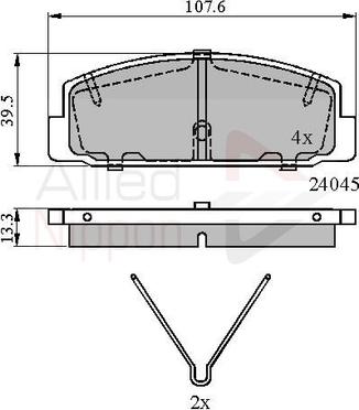 Comline ADB0986 - Bremsbelagsatz, Scheibenbremse alexcarstop-ersatzteile.com