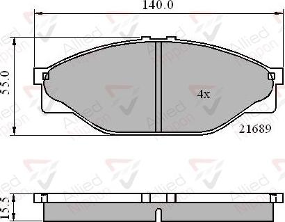 Quinton Hazell QHR231 - Bremsbelagsatz, Scheibenbremse alexcarstop-ersatzteile.com