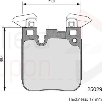 Comline ADB06108 - Bremsbelagsatz, Scheibenbremse alexcarstop-ersatzteile.com