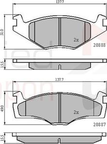 Comline ADB0148 - Bremsbelagsatz, Scheibenbremse alexcarstop-ersatzteile.com