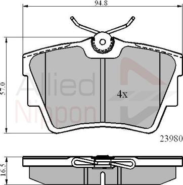 Lucas Electrical GDB1324 - Bremsbelagsatz, Scheibenbremse alexcarstop-ersatzteile.com