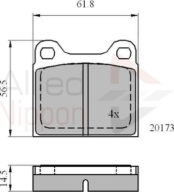 Comline ADB0731 - Bremsbelagsatz, Scheibenbremse alexcarstop-ersatzteile.com