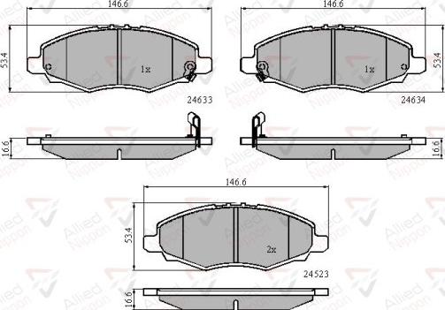 Comline ADB31508 - Bremsbelagsatz, Scheibenbremse alexcarstop-ersatzteile.com