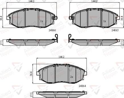 Comline ADB31585 - Bremsbelagsatz, Scheibenbremse alexcarstop-ersatzteile.com