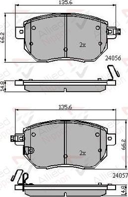 Comline ADB31745 - Bremsbelagsatz, Scheibenbremse alexcarstop-ersatzteile.com