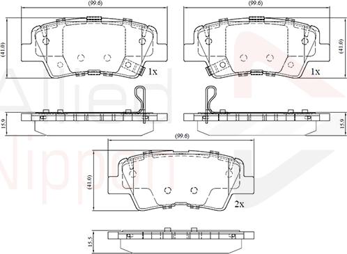 Comline ADB32694 - Bremsbelagsatz, Scheibenbremse alexcarstop-ersatzteile.com