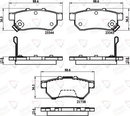 Comline ADB32146 - Bremsbelagsatz, Scheibenbremse alexcarstop-ersatzteile.com