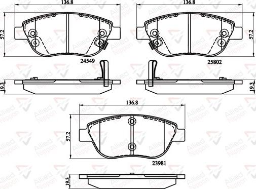 Comline ADB32141 - Bremsbelagsatz, Scheibenbremse alexcarstop-ersatzteile.com