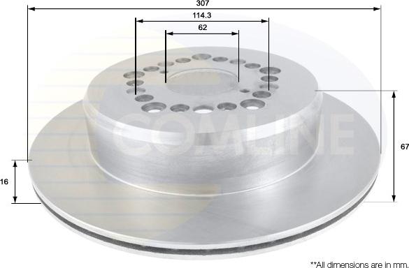 Comline ADC0163V - Bremsscheibe alexcarstop-ersatzteile.com