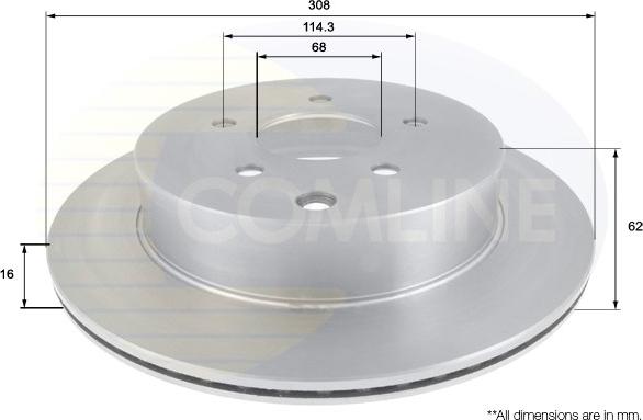 Comline ADC0271V - Bremsscheibe alexcarstop-ersatzteile.com