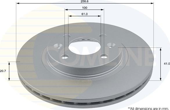 Comline ADC1507V - Bremsscheibe alexcarstop-ersatzteile.com