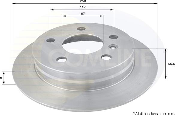 Comline ADC1643 - Bremsscheibe alexcarstop-ersatzteile.com