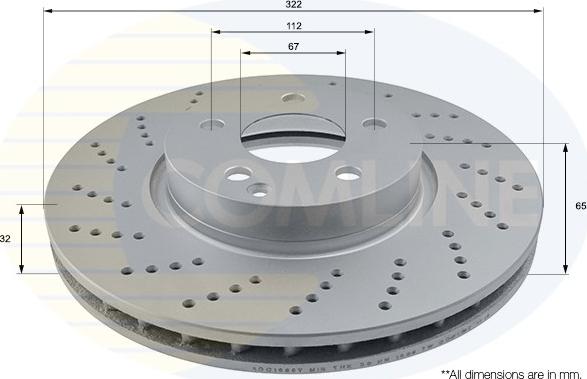 Comline ADC1655V - Bremsscheibe alexcarstop-ersatzteile.com