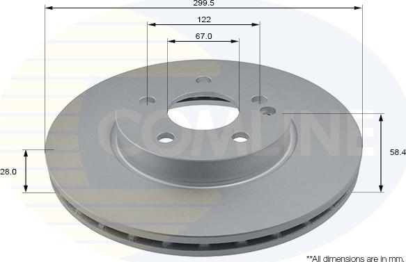 Comline ADC1627V - Bremsscheibe alexcarstop-ersatzteile.com