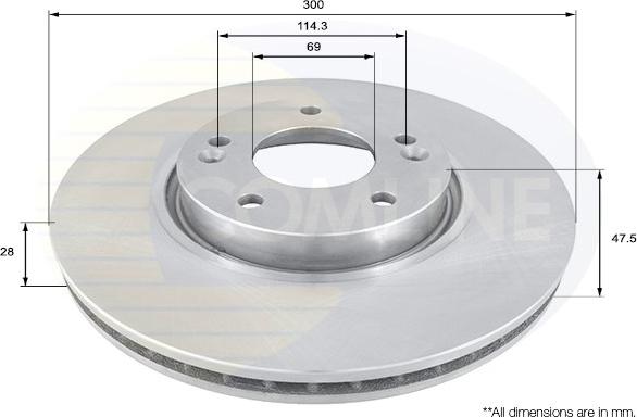 Comline ADC1092V - Bremsscheibe alexcarstop-ersatzteile.com