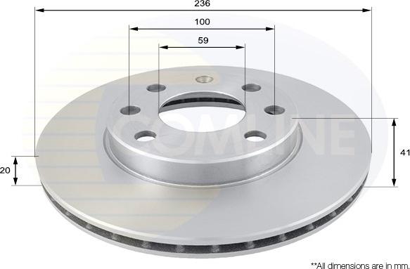 Comline ADC1047V - Bremsscheibe alexcarstop-ersatzteile.com