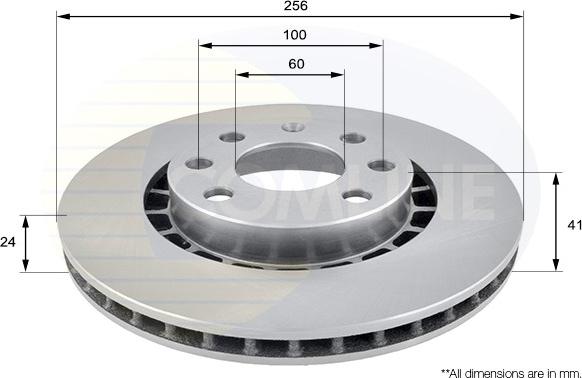 Comline ADC1007V - Bremsscheibe alexcarstop-ersatzteile.com