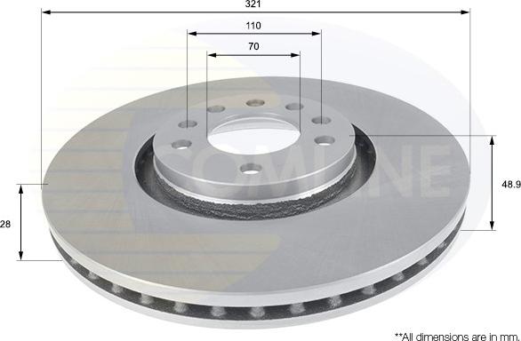 Comline ADC1157V - Bremsscheibe alexcarstop-ersatzteile.com