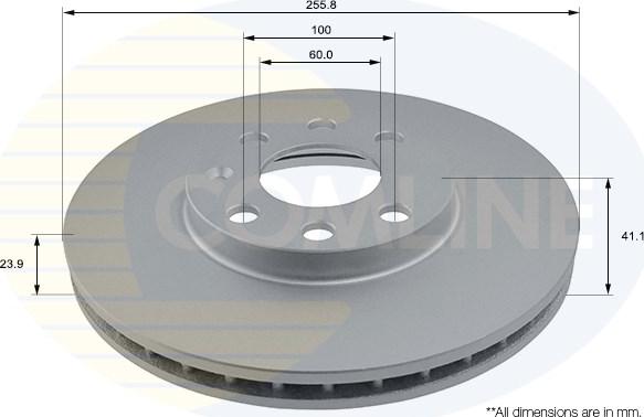 Comline ADC1105V - Bremsscheibe alexcarstop-ersatzteile.com