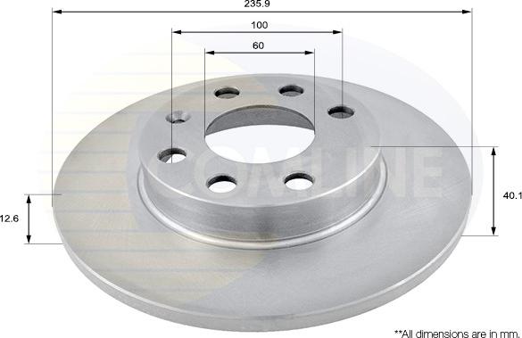 Comline ADC1101 - Bremsscheibe alexcarstop-ersatzteile.com