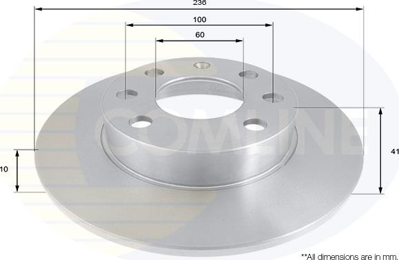 Comline ADC1103 - Bremsscheibe alexcarstop-ersatzteile.com