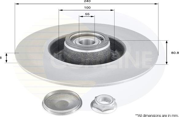 Comline ADC3010 - Bremsscheibe alexcarstop-ersatzteile.com