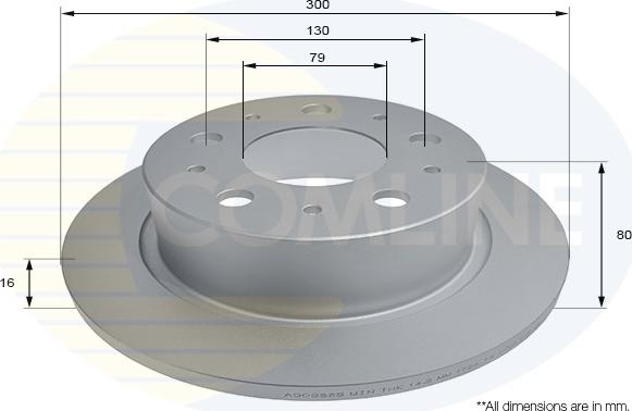 Comline ADC2835 - Bremsscheibe alexcarstop-ersatzteile.com