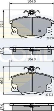 Comline CBP4137 - Bremsbelagsatz, Scheibenbremse alexcarstop-ersatzteile.com