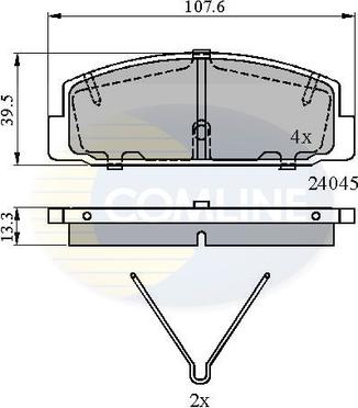 Comline CBP0986 - Bremsbelagsatz, Scheibenbremse alexcarstop-ersatzteile.com