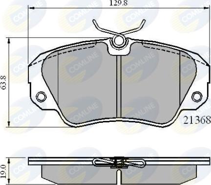 Comline CBP0493 - Bremsbelagsatz, Scheibenbremse alexcarstop-ersatzteile.com