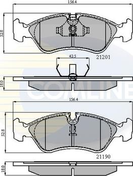 Comline CBP0150 - Bremsbelagsatz, Scheibenbremse alexcarstop-ersatzteile.com