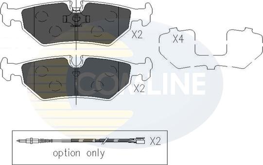 Comline CBP01527 - Bremsbelagsatz, Scheibenbremse alexcarstop-ersatzteile.com