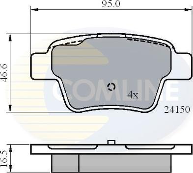 Comline CBP01658 - Bremsbelagsatz, Scheibenbremse alexcarstop-ersatzteile.com