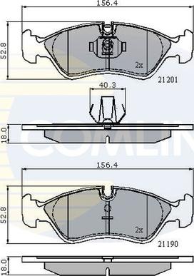 Comline CBP01007 - Bremsbelagsatz, Scheibenbremse alexcarstop-ersatzteile.com