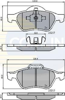 Comline CBP01115 - Bremsbelagsatz, Scheibenbremse alexcarstop-ersatzteile.com