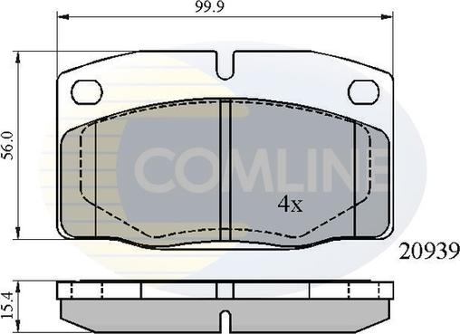 Comline CBP0135 - Bremsbelagsatz, Scheibenbremse alexcarstop-ersatzteile.com