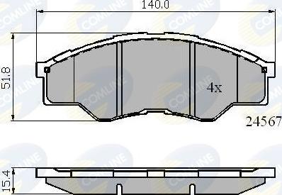 Comline CBP01773 - Bremsbelagsatz, Scheibenbremse alexcarstop-ersatzteile.com