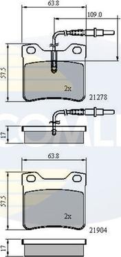 Comline CBP1455 - Bremsbelagsatz, Scheibenbremse alexcarstop-ersatzteile.com