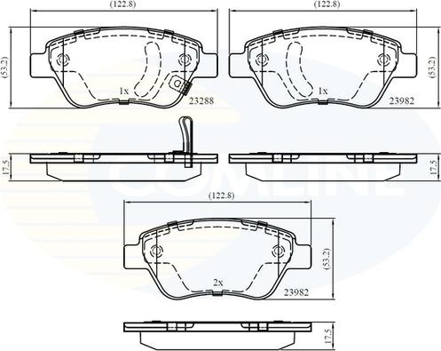 Comline CBP31594 - Bremsbelagsatz, Scheibenbremse alexcarstop-ersatzteile.com