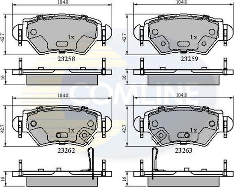 Comline CBP31504 - Bremsbelagsatz, Scheibenbremse alexcarstop-ersatzteile.com