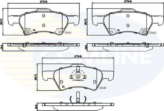 Comline CBP31163 - Bremsbelagsatz, Scheibenbremse alexcarstop-ersatzteile.com