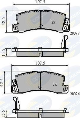 Comline CBP3864 - Bremsbelagsatz, Scheibenbremse alexcarstop-ersatzteile.com