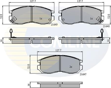 Comline CBP3363 - Bremsbelagsatz, Scheibenbremse alexcarstop-ersatzteile.com