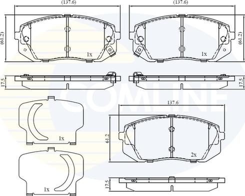 Comline CBP32529 - Bremsbelagsatz, Scheibenbremse alexcarstop-ersatzteile.com