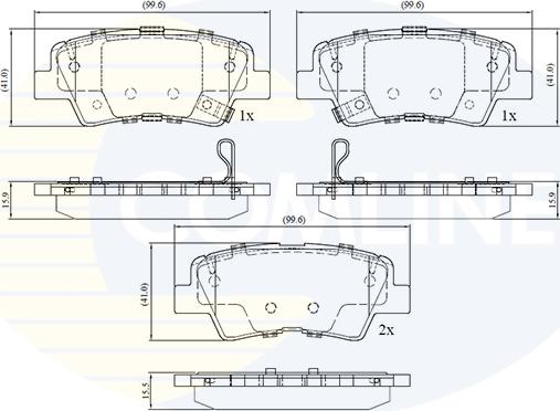 Comline CBP32694 - Bremsbelagsatz, Scheibenbremse alexcarstop-ersatzteile.com