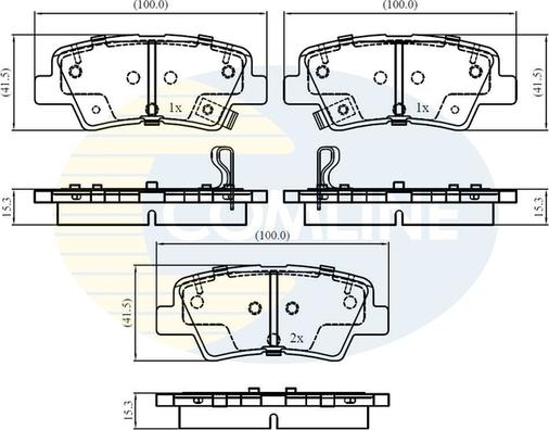 Comline CBP32161 - Bremsbelagsatz, Scheibenbremse alexcarstop-ersatzteile.com