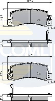 Comline CBP3747 - Bremsbelagsatz, Scheibenbremse alexcarstop-ersatzteile.com